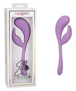 Elle Liquid Silicone Dual Flicker - Purple