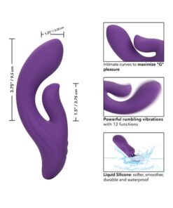 Stella Liquid Silicone Dual Pleaser - Purple