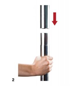 Shots Ouch Dance Pole - Silver