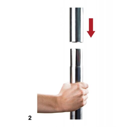 Shots Ouch Dance Pole - Silver