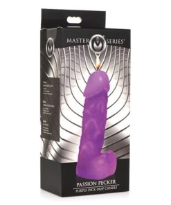 Master Series Passion Pecker Dick Drip Candle - Purple