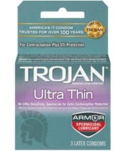 Trojan Ultra Thin Armor Spermicidal - Box of 3