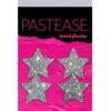 Pastease Petites Glitter Star - Silver O/S Pack of 2