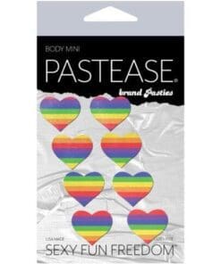 Pastease Mini Rainbow Heart - Pack of 8 O/S