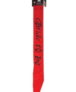 Bride to Be Flashing Sash - Red