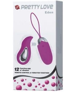 Pretty Love Eden Remote Control Bullet - Fuchsia