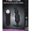 Pretty Love Vibrating Bead Shaped Butt Plug - Black