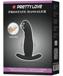 Pretty Love Eudora Vibrating Prostate Massager - 7 Function Black