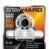 Blush Stay Hard 10 Function Vibrating Bull Ring Cock Ring - Clear