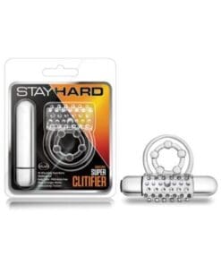 Blush Stay Hard Super Clitifier Cock Ring - Clear