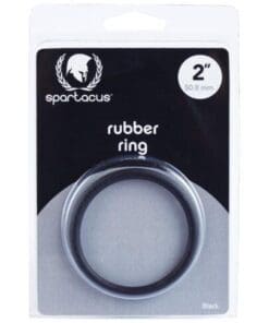 Spartacus 2" Rubber Cock Ring - Black