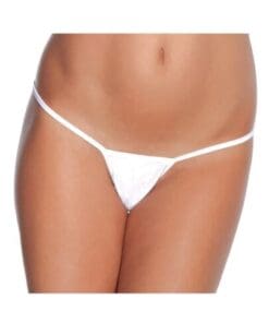 Low Rise Lycra G-String White O/S