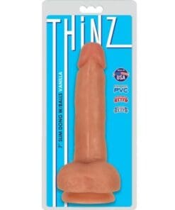 Curve Novelties Thinz 7" Slim Dong w/Balls - Vanilla