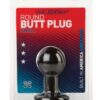 Round Butt Plug - Small Black