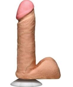 Realistic 6" Ultraskyn Cock w/Balls - White