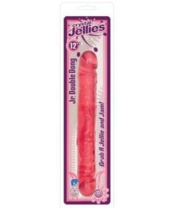 Crystal Jellies 12" Jr. Double Dong - Pink