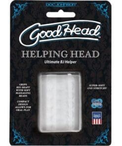 Good Head Helping Head Ultimate BJ Helper 2" Masturbator - Clear