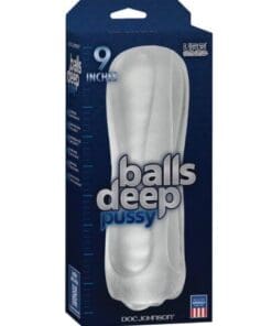 Balls Deep The Baller 9" Pussy Stroker - Frost