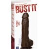 Bust It Squirting Realistic Cock w/1 oz Nut Butter - Black