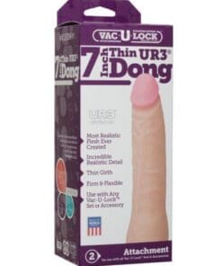 Vac-U-Lock 7" Ultraskyn Dong - White