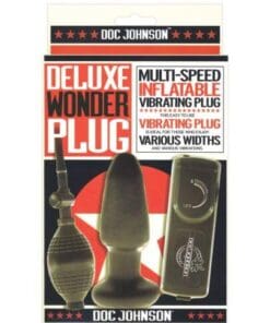 Deluxe Wonder Plug Inflatable Vibrating Butt Plug - Multi Speed