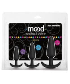 Mood Naughty 1 Anal Trainer Set - Black Set of 3