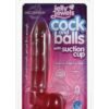 Jelly Cock w/Suction Cup - Ruby