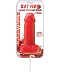 Jumbo Gummy Cock Pop - Strawberry