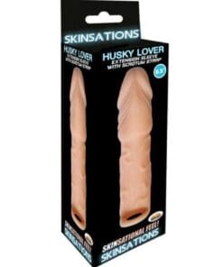 Skinsations Husky Lover 6.5" Extension Sleeve w/Scrotum Strap