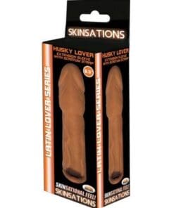 Skinsations Latin Lover 6.5" Husky Extension Sleeve w/Scrotum Strap