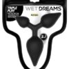 Wet Dreams Triple Play Anal Plug - Black