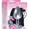 The 9's The Silver Starter Bejeweled Heart Stainless Steel Plug - Pink