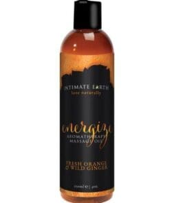 Intimate Earth Energizing Massage Oil - 120 ml Orange & Ginger