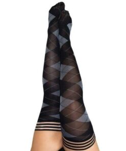 Kix'ies Kimmie Argyle Thigh High Argyle D