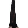 Kix'ies Dana Lynn Ribbed Thigh High Black A