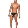 Hoser Stretch Mesh Thong Black L/XL