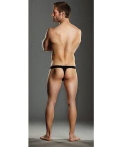 Male Power Rip off Thong w/Studs Black S/M