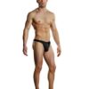 Male Power Zipper Thong Black S/M