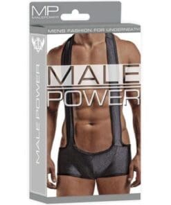 Male Power Sling Short Black L/XL