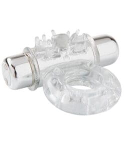 Sensuelle Bullet Ring Cockring - 7 Function Clear