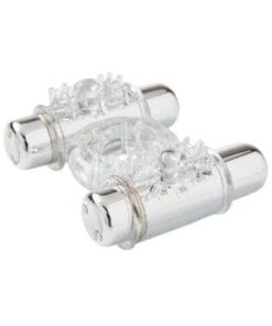 Sensuelle Double Action Cockring - 2x7 Function Clear