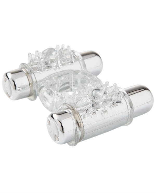 Sensuelle Double Action Cockring - 2x7 Function Clear