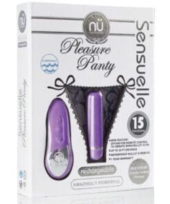 Sensuelle Pleasure Panty Bullet w/Remote Control - 15 Function Purple