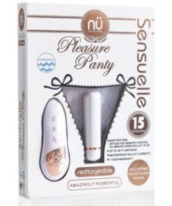 Sensuelle Pleasure Panty Bullet w/Remote Control - 15 Function White