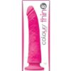 Colours Pleasures Thin 8" Dildo - Pink