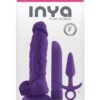 INYA Play Things Set of Plug, Dildo & Vibrator - Purple