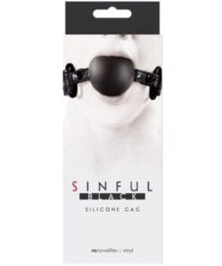 Sinful Soft Silicone Gag - Black