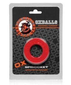 Oxballs Atomic Jock Sprocket Cockring - Red