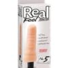 Real Feel No. 5 Long 7.5" Vibe Waterproof - Mutli-speed Flesh