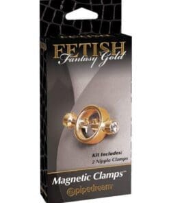 Fetish Fantasy Gold Magnetic Nipple Clamps - Gold